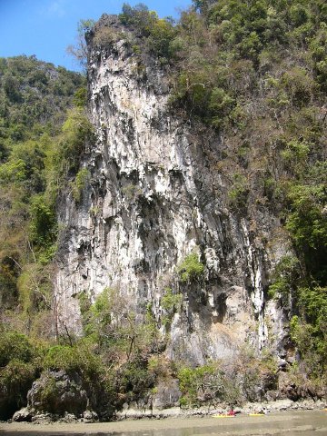 cliffs inside Ko Phanak hong